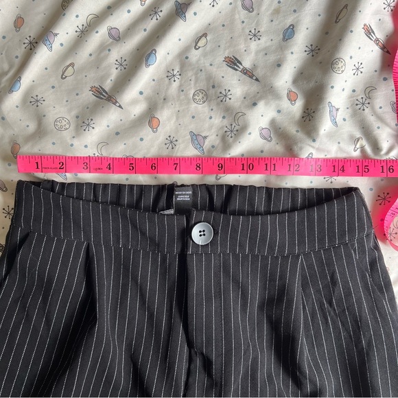 Pinstripe High Waisted Wide Leg Pants - Picture 4 of 5